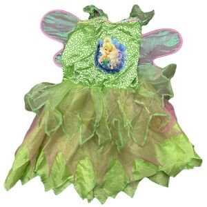 Toddler Girl Tinker Bell Tutu Dress Size 2T 3T 4T Wings Included